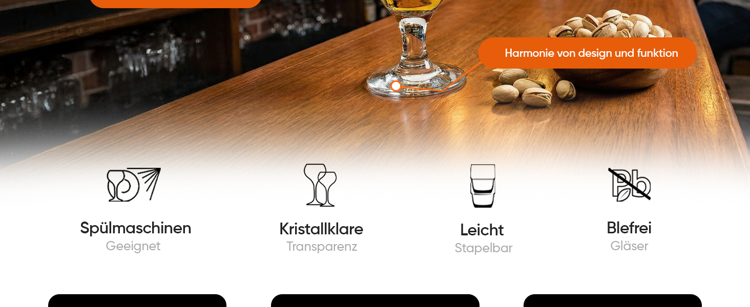 Набір келихів для пива Luxus Pint, 6 шт, 590 мл, без свинцю, 590 мл