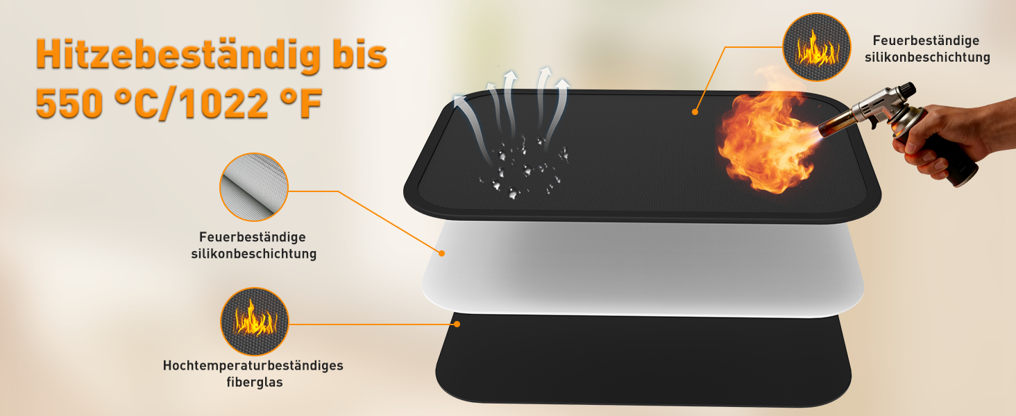 Термостійкий килимок під кавоварку Ankway 40x60 см, чорний. Захист від нагріву, антиковзаюча, водонепроникна підставка для кухонної стільниці. Силікон, 30x45x0.2 см