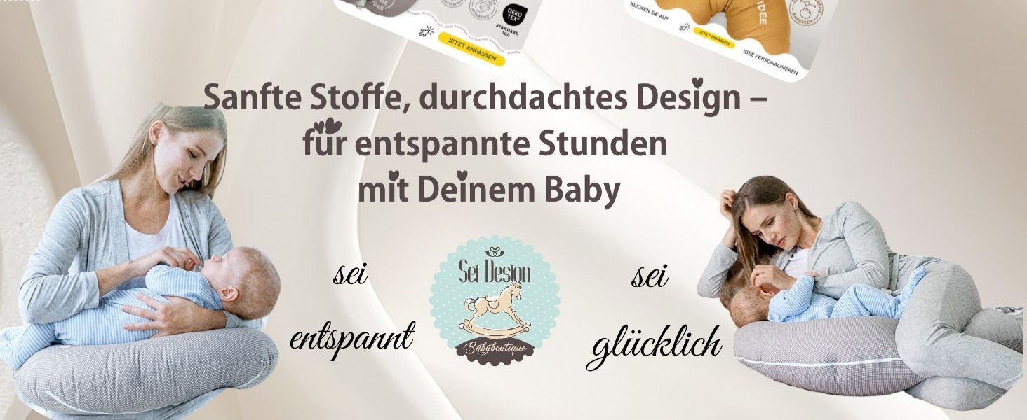 Подушка для вагітних та годування Sei Design XXL з муслінової тканини, ергономічна, для сну на боці, комфортна для дорослих, чохол з 100% органічної бавовни (джерсі, пастельно-рожевий, 190x30 см)