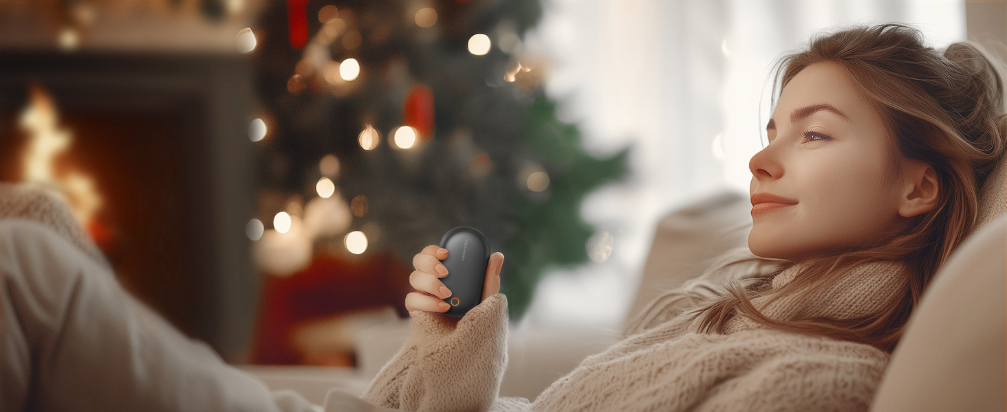 Електричні грілки для рук 2 шт. – Магнітні, швидко нагріваються, багаторазові USB-грілки з шнурком, компактні електричні грілки для активного відпочинку та дітей взимку