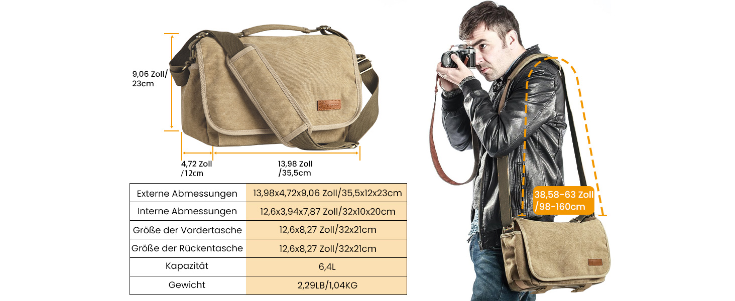Жовта фотосумка Tarion для дзеркальної камери/SLR/DSLR з перегородками