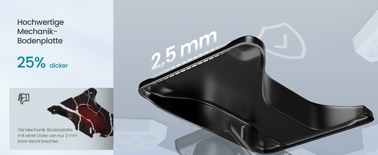 Офісний стілець SONGMICS ергономічний, комп'ютерний стілець, регульована поперекова та підголовна підтримка, до 150 кг, регульована висота, чорний OBN066BH01