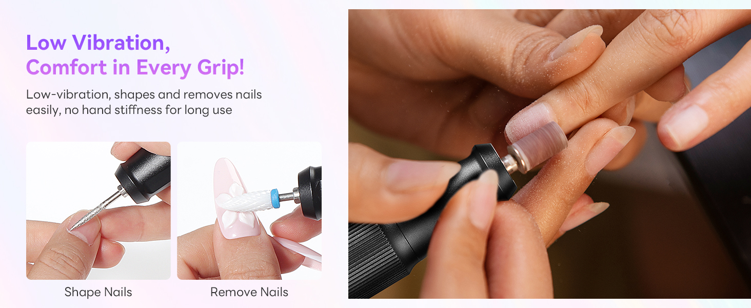 Професійний фрезер для нігтів SAVILAND Advanced 30S: електрична машинка для манікюру з 40000 об/хв, акумулятор 4000 mAh, чорний