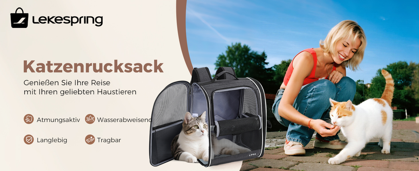 Рюкзак для собак та котів середніх та маленьких порід (2-8 кг), рюкзак-переноска з сіткою для прогулянок, подорожей, відпочинку на природі (чорний) M Чорний