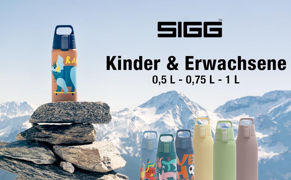 Дитяча термобутилка SIGG Shield Therm ONE 0,5 л, ізольована, для газованих напоїв, герметична, легка, BPA-free