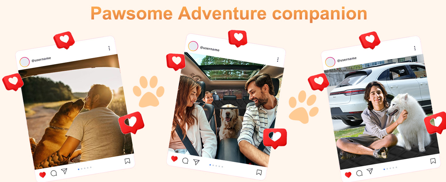 Захисний чохол на заднє сидіння авто для собак, чорний, 155x72 см (для позашляховиків/вантажів)