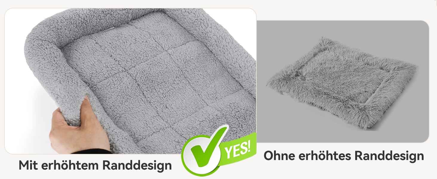 М'яке ліжко для котів та собак Namsan, плюшеве, теплий килимок, 45x60 см, сірий