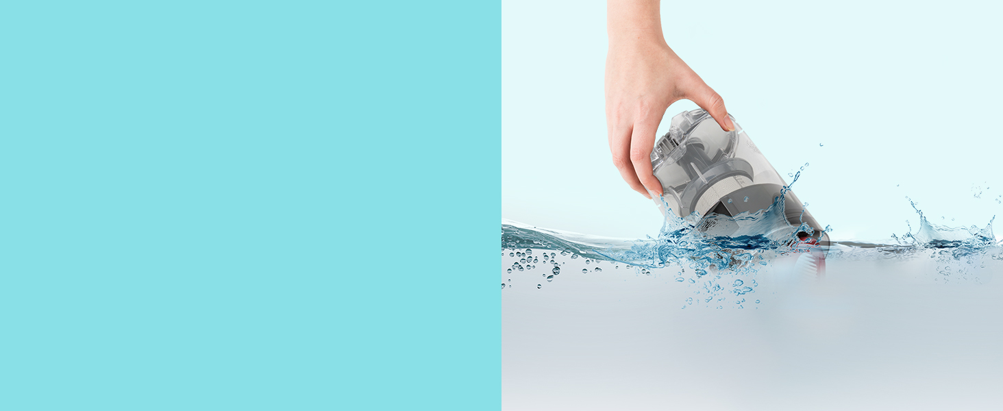 Бездротовий акумуляторний пилосос Klarstein без мішка з 4-ступеневим фільтром E12 EPA для шерсті тварин, килима та твердих підлог, ручний без мішка з насадкою для підлоги 180°