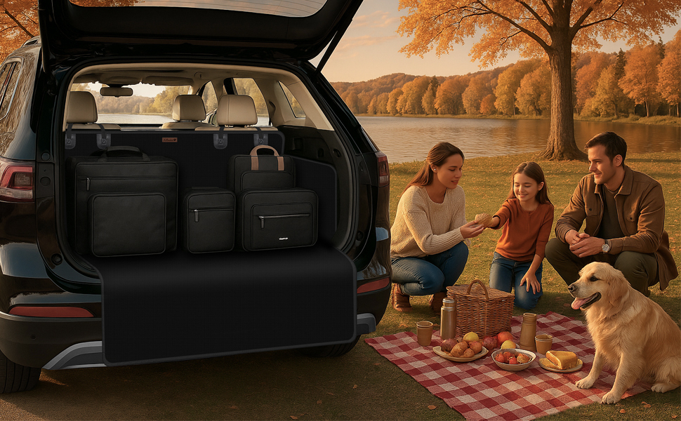 Захист для багажника автомобіля Alfheim для собак Premium, водовідштовхуючий та стійкий до подряпин, підходить для седанів та компактних/середніх SUV