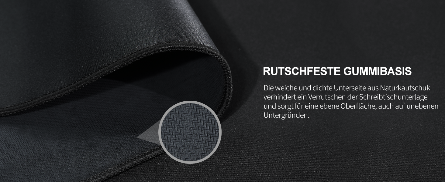 TECKNET XXL килимок для миші Speed Gaming, 900x400 мм, чорний, для геймерів, вологостійкий, з покращеною поверхнею для точності та швидкості, з неслизькою гумовою основою