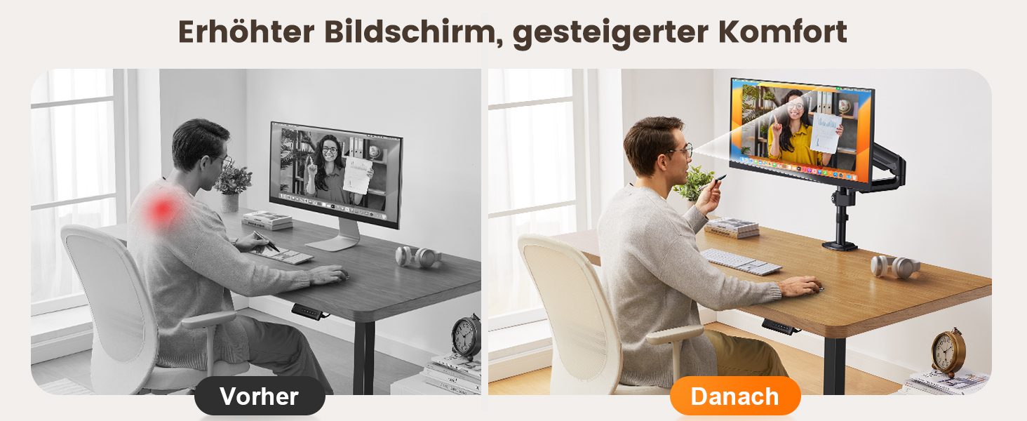 Кріплення для монітора ErGear: регульована підставка для моніторів 13-32 дюймів, до 9 кг, VESA 75x75/100x100 мм
