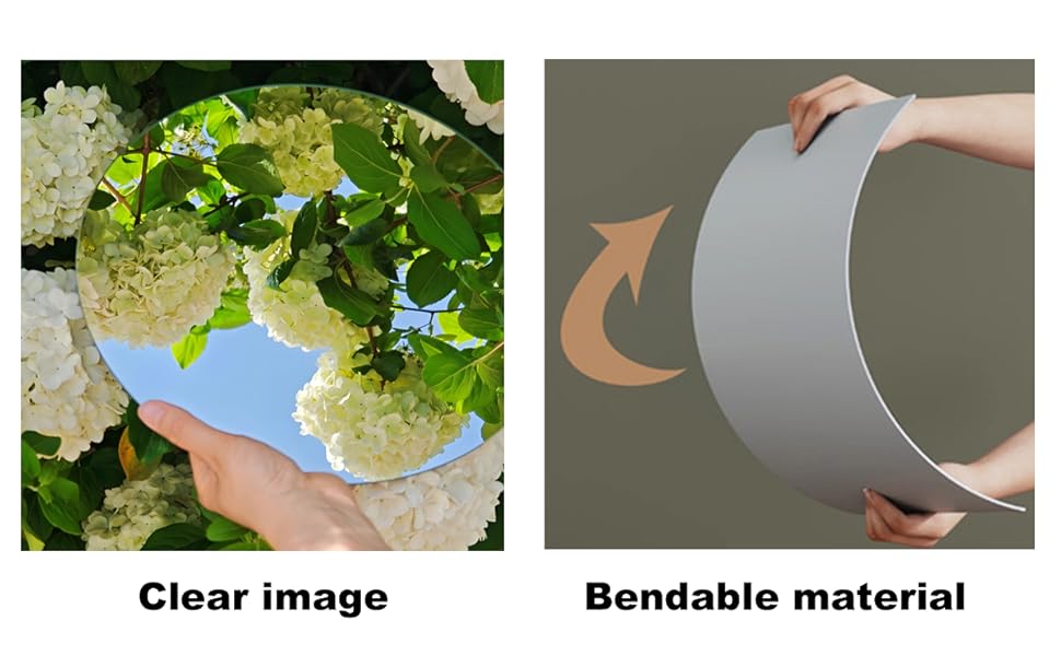 HD акриловий дзеркальний наліпка на стіну, самоклеючий, для макіяжу, фітнесу, дитячої кімнати, декор плитки (4)