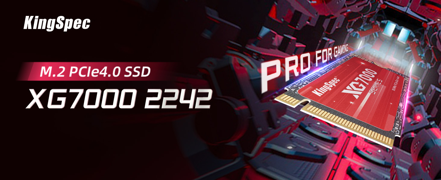 KingSpec NXM-2242 SSD 2242 M.2 NVMe: Швидкий SSD PCIe 3.0 Gen3x4 до 3500 МБ/с, 1TB, 3D NAND Flash, сумісний з ПК, ноутбуком, десктопом