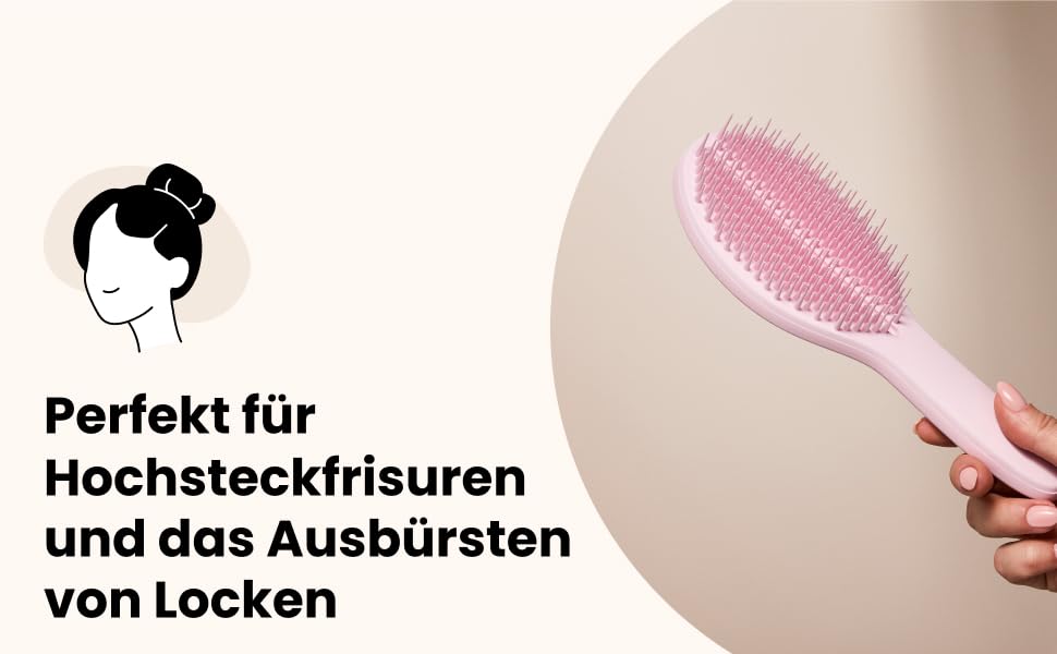 Тінгл Тізер Щітка для волосся Easy Dry & Go Pink – швидке сушіння, без пошкоджень, рожева