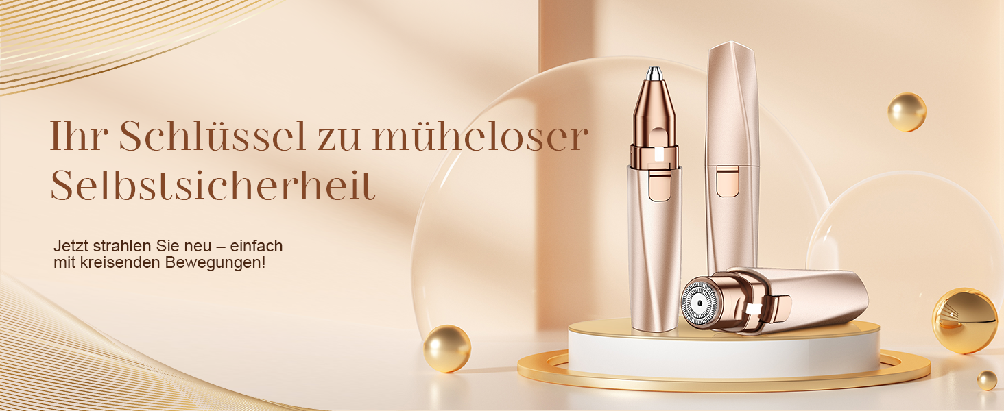 Електричний триммер для брів та обличчя для жінок 2-в-1: триммер для брів та обличчя, для видалення пушку на губах та обличчі