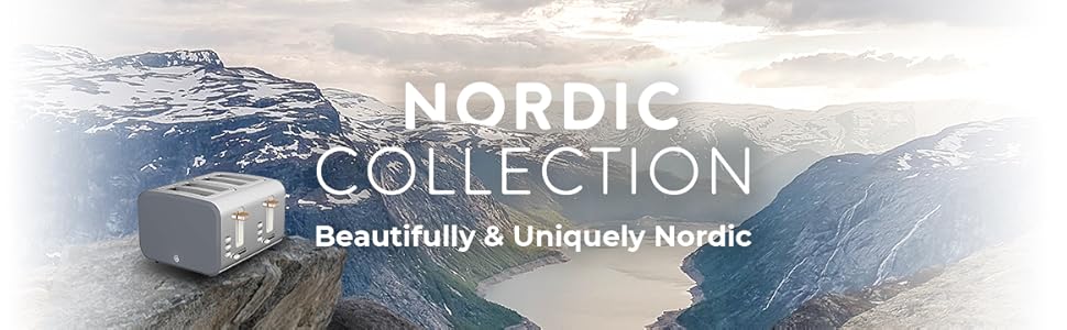 Тостер Swan ST14620GRYN Nordic з 4-ма тостами, 1500 Вт, сірий