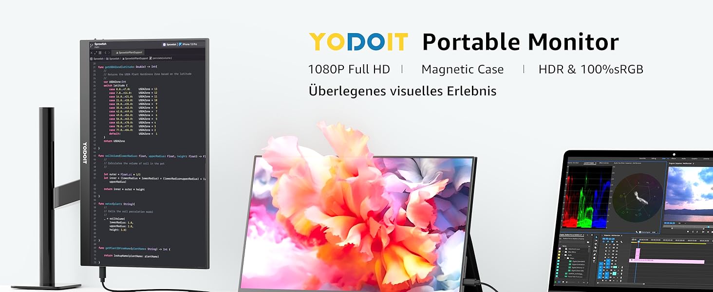 Портативний монітор Yodoit 17.3