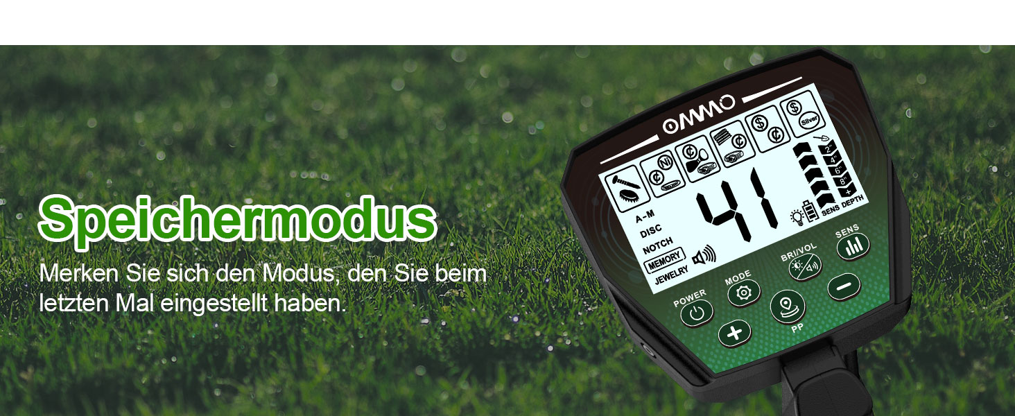 Металошукач OMMO Profi Set: 6 режимів, водонепроникний, LCD дисплей, висока чутливість, для дорослих та дітей