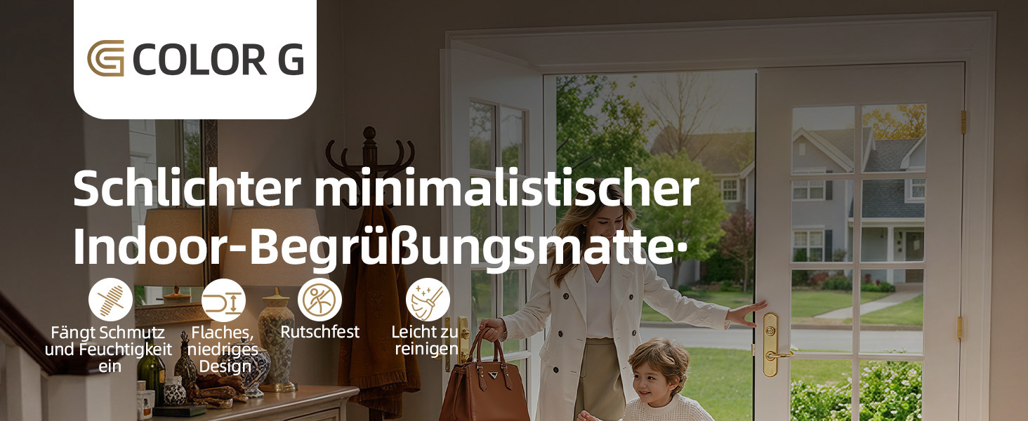 Килимок для дому COLOR&GEOMETRY Klein Schmutzfangmatte, 43x75 см, бежевий