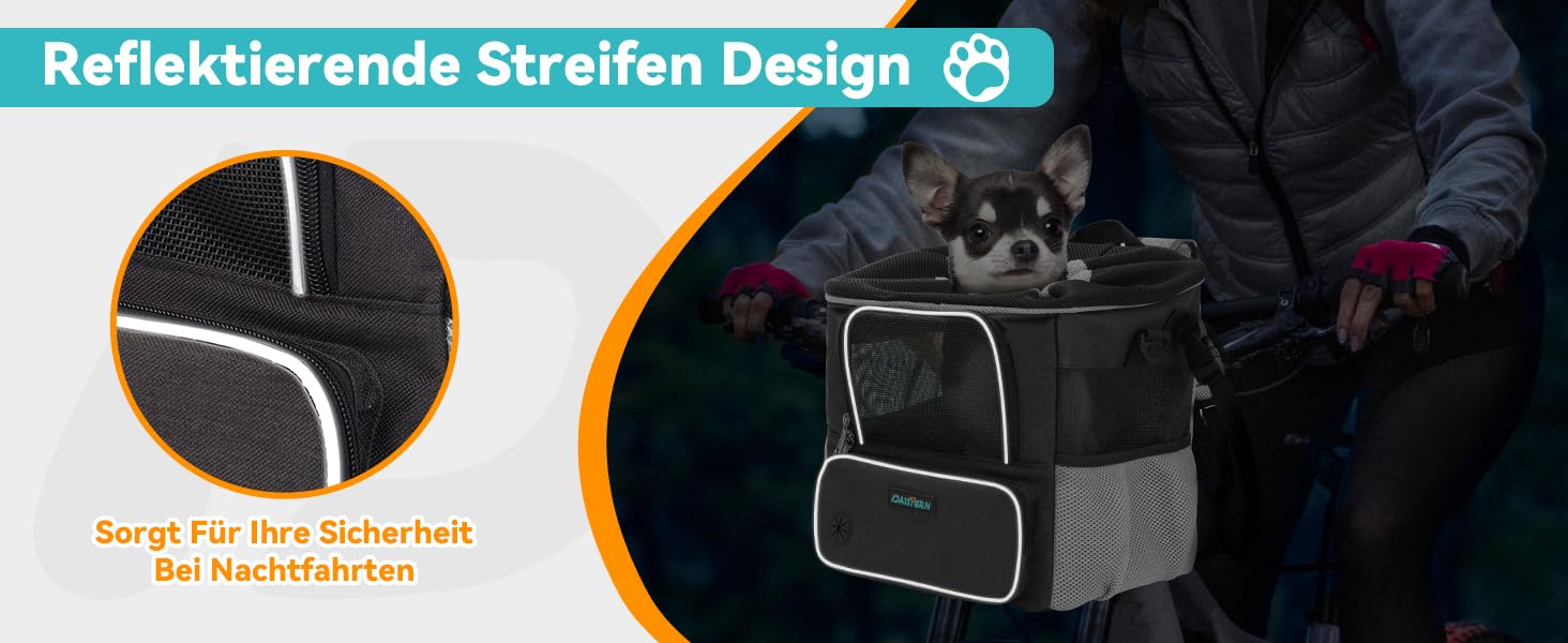 Корзина для собак на велосипед до 3 кг, універсальний кріплення Φ53 мм, сумка-рюкзак, автокрісло з дихаючою сіткою, водовідштовхувальне сидіння для маленьких собак