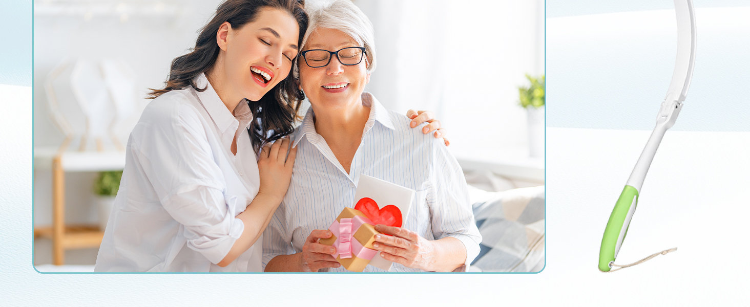 Набір для масажу спини з насадкою (3 змінні насадки), довга ручка - догляд за спиною 2024