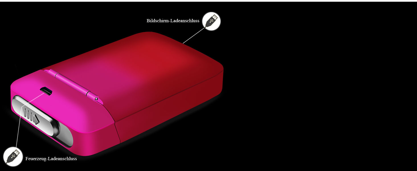 Вишуканий тютюнониця з запальничкою Lafagiet XL666 для 18 сигарет King Size, LED-дисплей, подарунок на День батька