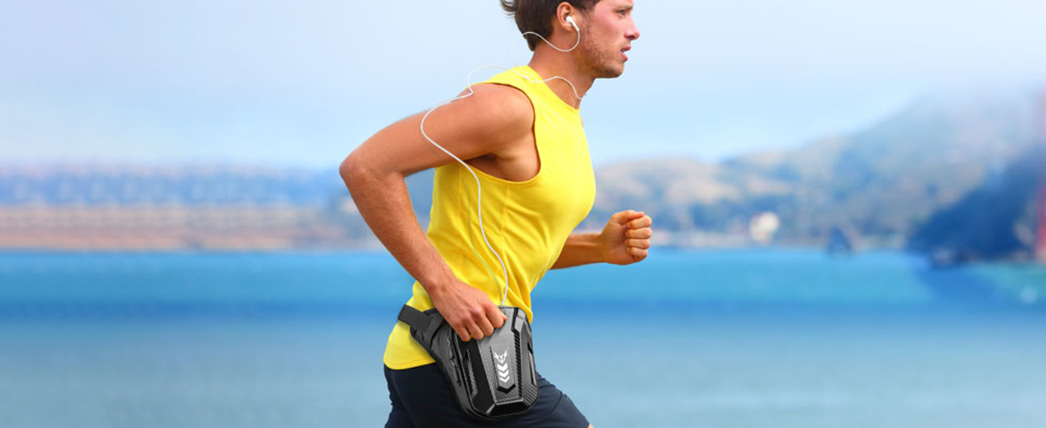 Мотосумка на стегно Beintasche, поясна сумка для чоловіків та жінок, розширена місткість, світловідбиваючі смуги та регульований ремінь, рюкзаки та сумки для велоспорту та піших прогулянок