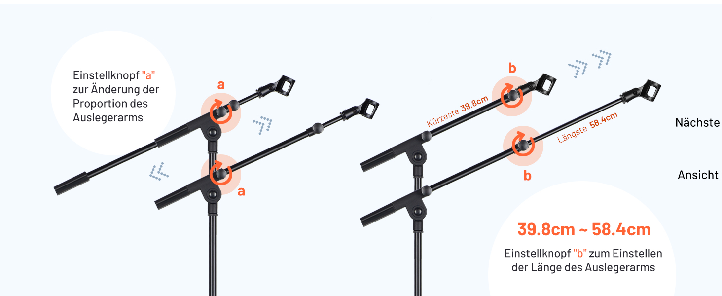 Підставка для мікрофона 2-в-1 з кабелями та сумкою, CY0311 – для вокалу, сцени, конференцій та презентацій