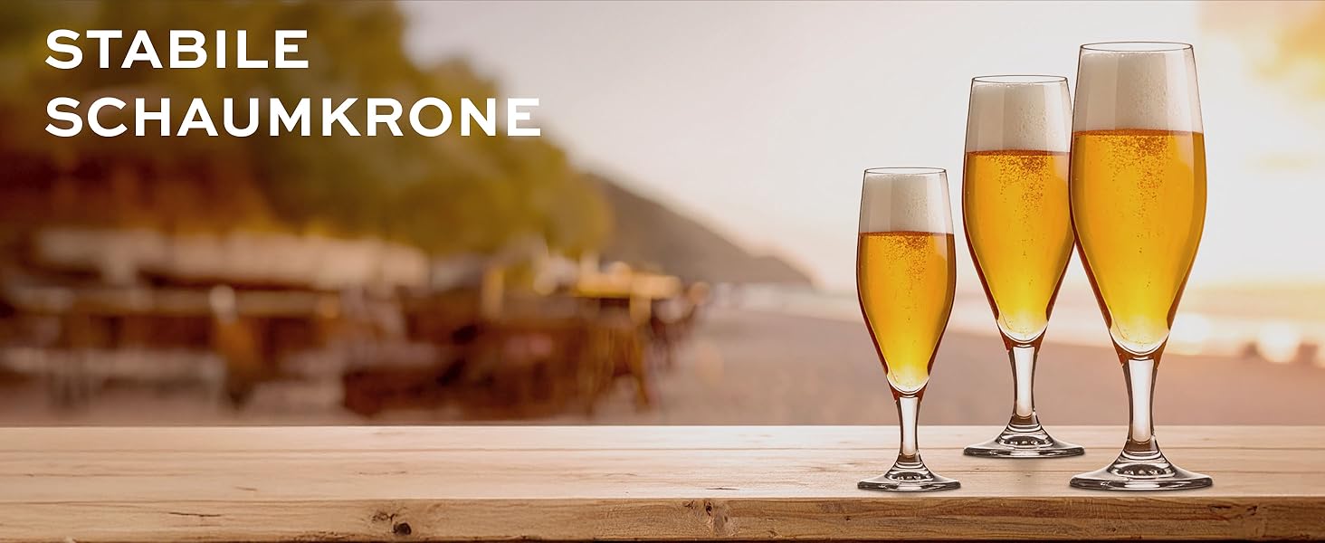 Набір пивних келихів Stölzle Lausitz Iserlohn 6 шт, 400 мл – для Pilsner та іншого пива – Кришталеві келихи, виготовлені в Німеччині