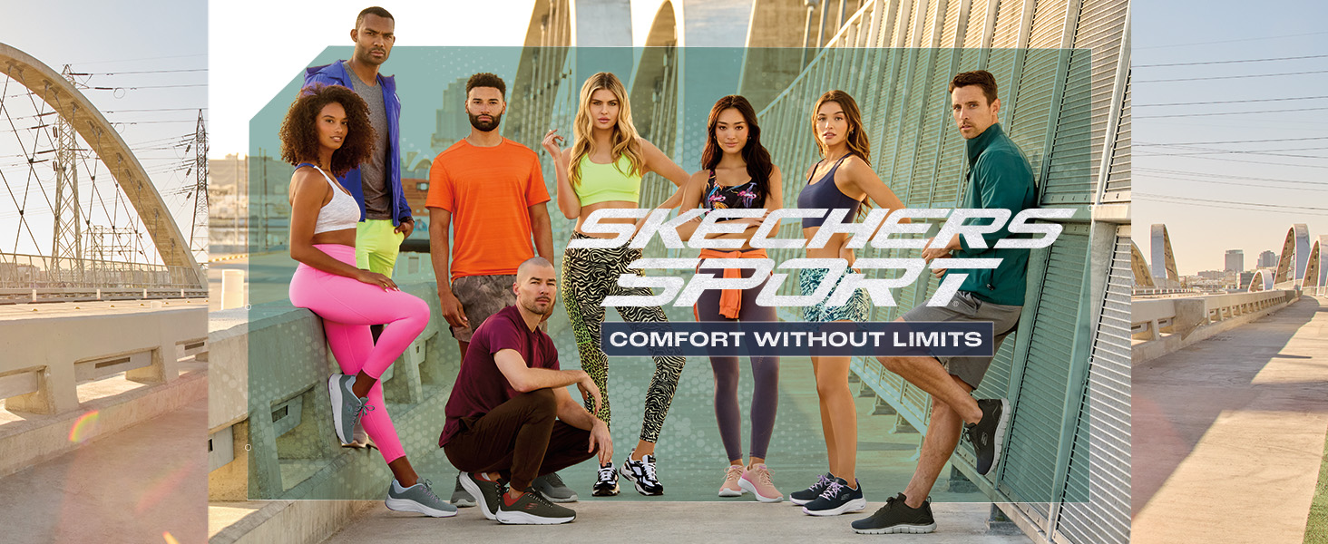 Чоловічі кросівки Skechers Flex Advantage 4.0 - чорні, шкіра, сітка, PU оздоблення