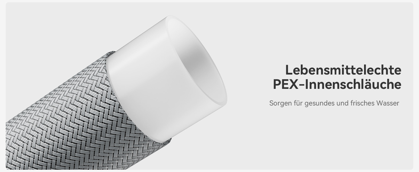 Кран кухонний CECIPA з 3 режимами, висувна лійка, поворотний на 360°, з високим виливом, нержавіюча сталь, з однією ручкою