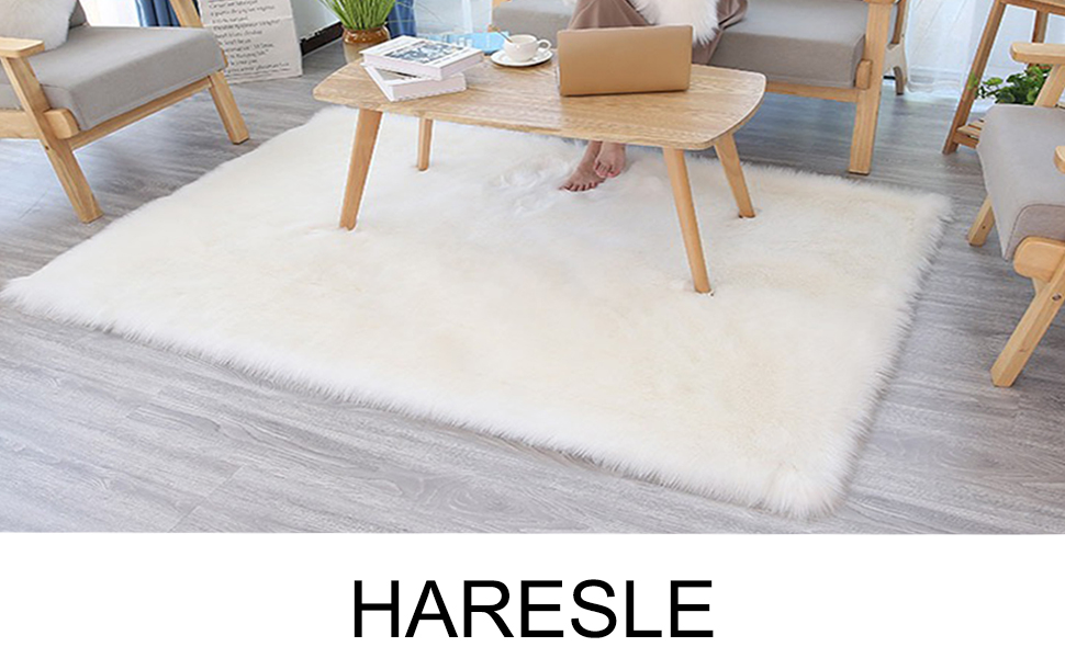 HARESLE Longhair Shaggy Washable Rug, Soft Area Rug Bedroom Faux Fur Rug (Pink/160x230cm) 160 x 230 cm (Rectangular) Pink