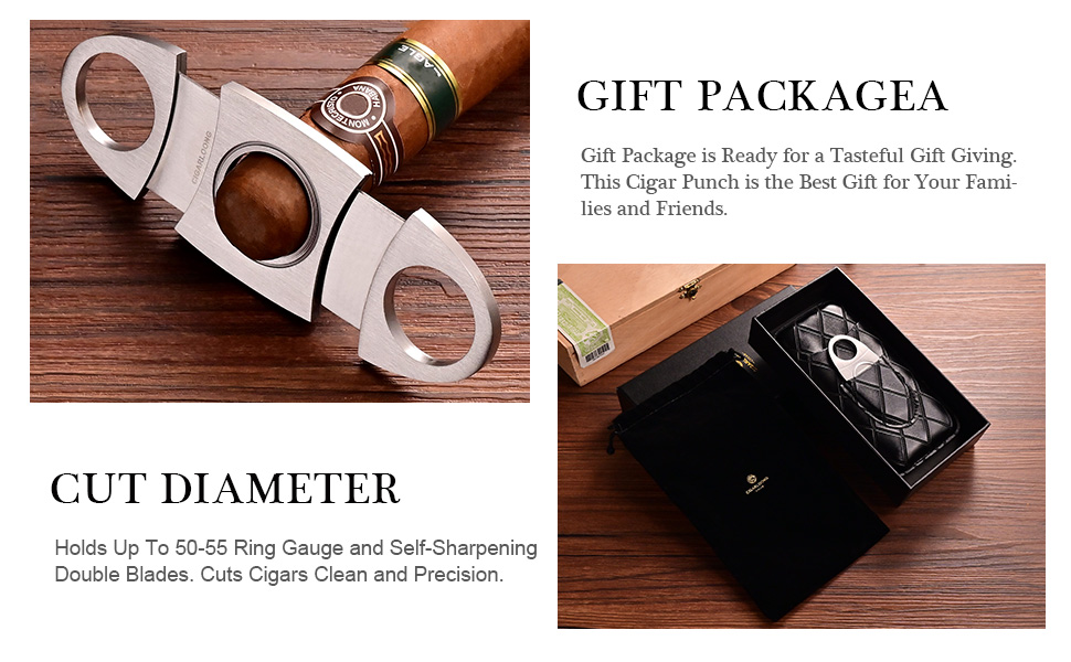 Вишуканий тютюнець CIGARLOONG: шкіряний футляр для сигар з 3 відділеннями та різаком з нержавіючої сталі (колір: коричневий)