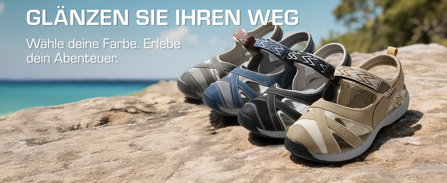 Жіночі сандалі Dream Pairs Outdoor для трекінгу та прогулянок, бежеві, 37 EU, з TPR підошвою та EVA устілкою