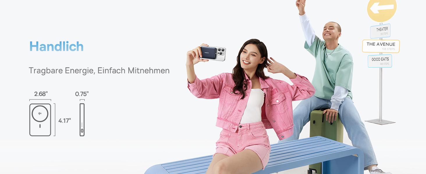 Power Bank Baseus EnerFill MagSafe 10000mAh, 22.5W USB-C, 15W Wireless, для iPhone 17/16/15/14/13/12, сірий