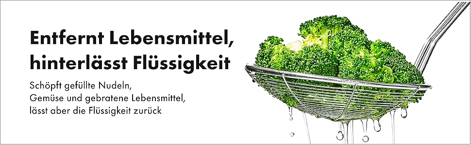 Кухонна шумівка OXO Good Grips з металу, для зціджування та знімання піни