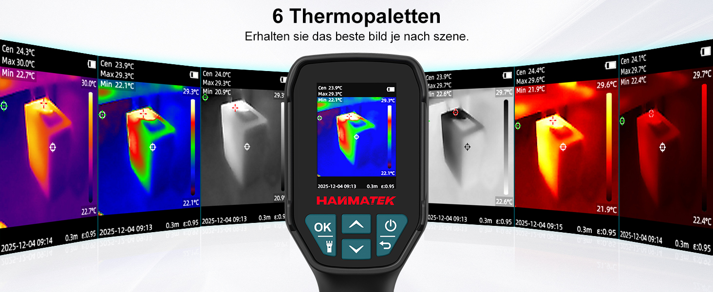 Тепловізор HANMATEK Ti240 для виявлення температурних аномалій та полювання: роздільна здатність 240x240, діапазон температур -68°F до +752°F, акумулятор