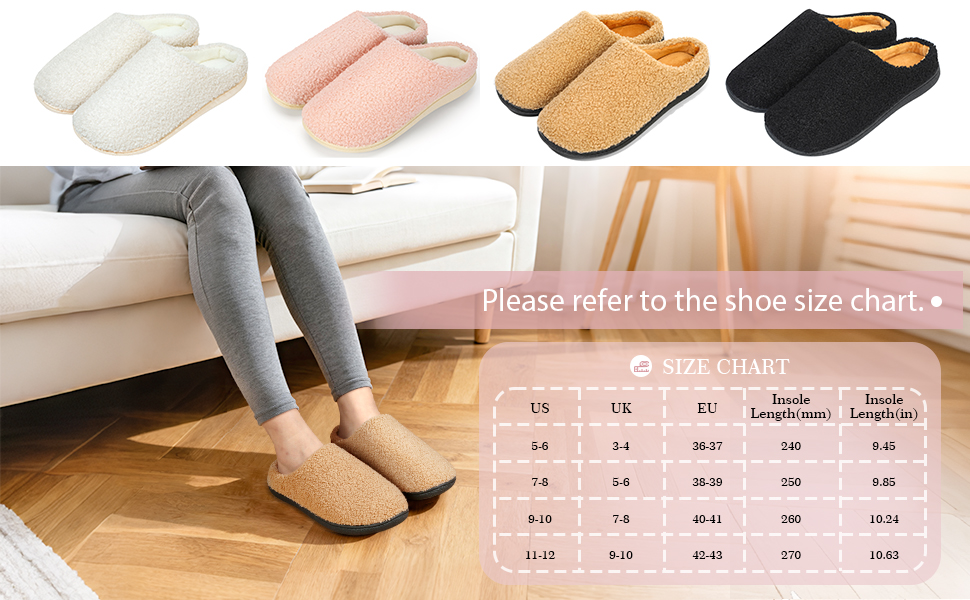 Жіночі домашні тапочки Anmerl з меморі-піною, теплі зимові тапочки з м'яким плюшевим підкладкою, антиковзаючі, 38/39 EU, Колір: Коричневий