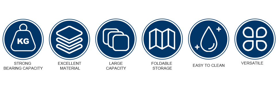 Органайзер для шафи AiQInu з 3 відділеннями, сірий, Medium