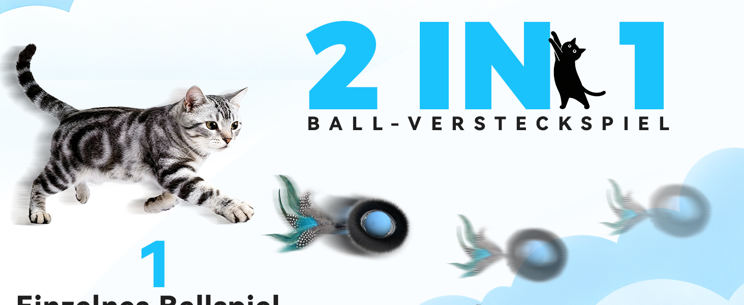 Інтерактивне іграшкове м'ячик для котів з лабіринтом та пір'ям, автоматична іграшка-приховище, мисливська гра, подарунок для кота