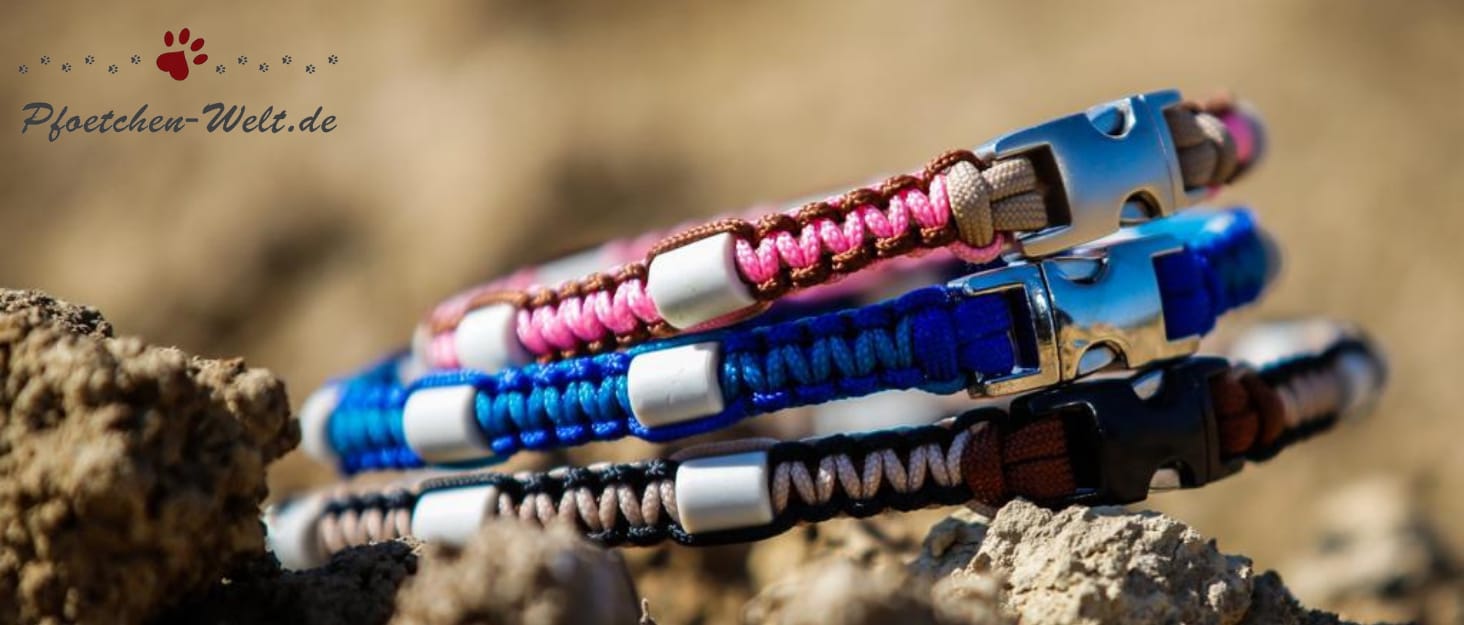 Нашийник для собак Pfoetchen-Welt EM-Keramik з паракорду. Персоналізація з ім'ям. Більше 100 000 варіантів.