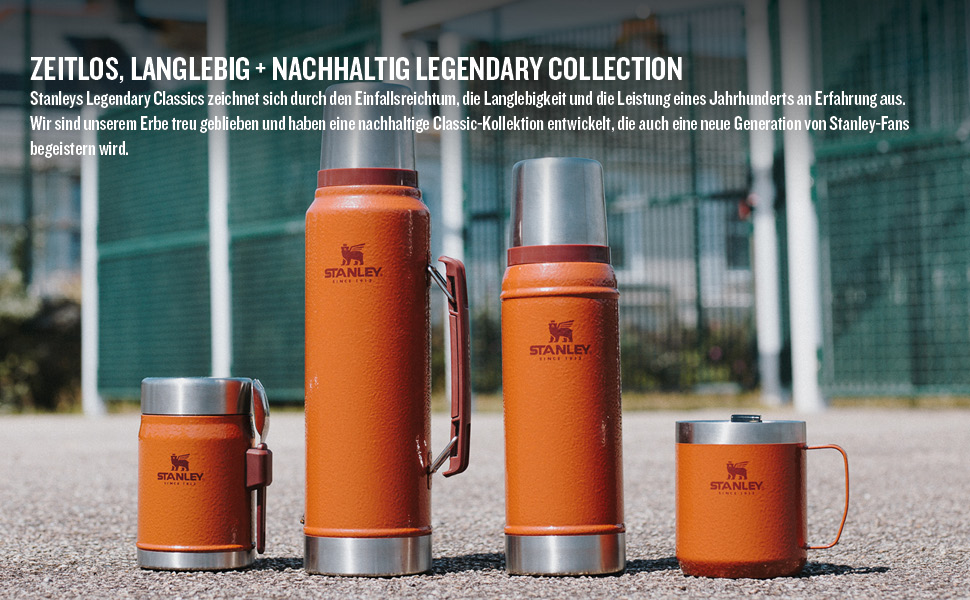 Термос Stanley Classic Legendary, нержавіюча сталь, 1 л, 24-32 год тримає тепло/холод, BPA Free, кришка-чашка, для напоїв, для подорожей