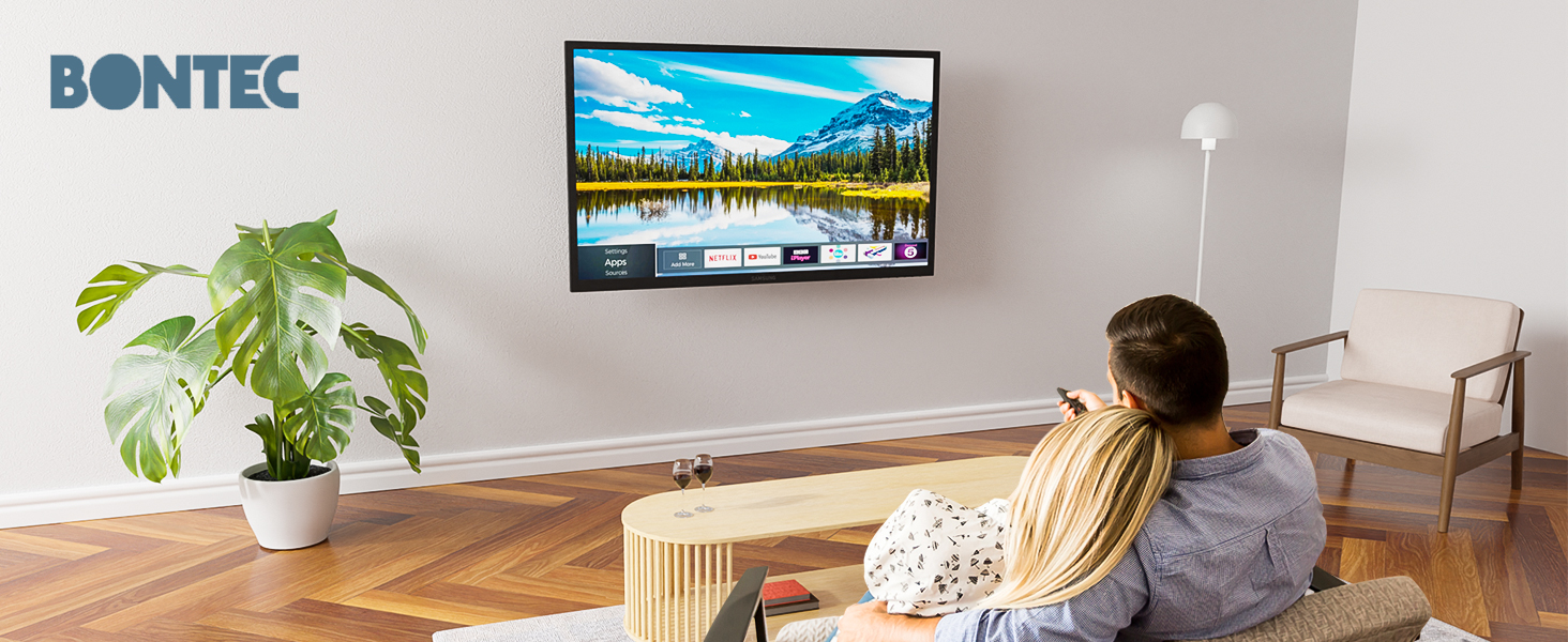 Настінний кріплення для телевізора BONTEC TV-Wandhalterung, 13-30 дюймів, поворотне та нахилене, універсальне, до 25 кг, VESA 75x75/100x100 мм