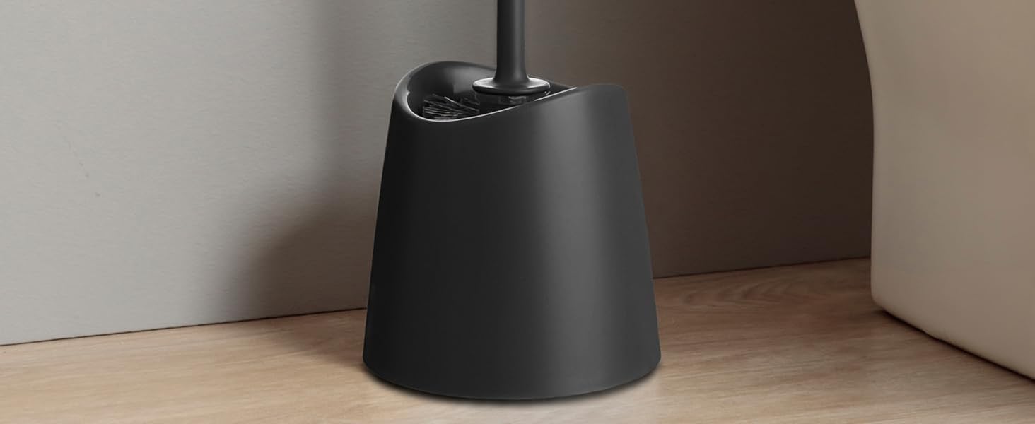 Торцева щітка для туалету Ecohome Standard | Міцна та довговічна | Сучасний дизайн | 12 x 12 x 38 см