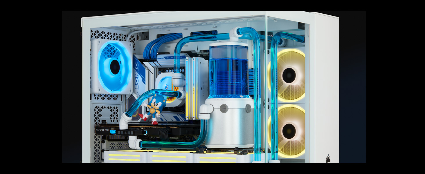 Корпус для ПК CORSAIR 2500D Airflow mATX: Чорний, 2-камерний, для водяного охолодження, сумісний з материнськими платами з реверсивним підключенням