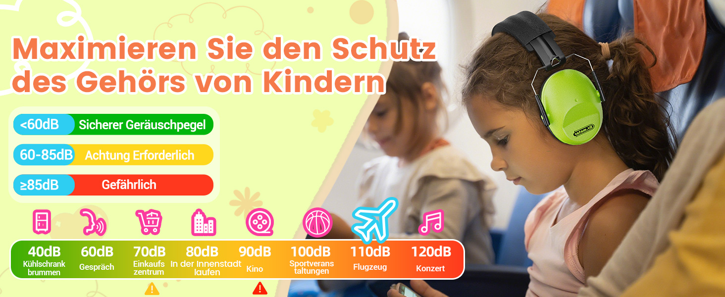 Навушники для захисту від шуму Dr.meter для дітей, блакитні. Ідеально підходять для дітей з аутизмом, для повсякденного використання, спорту та заходів.