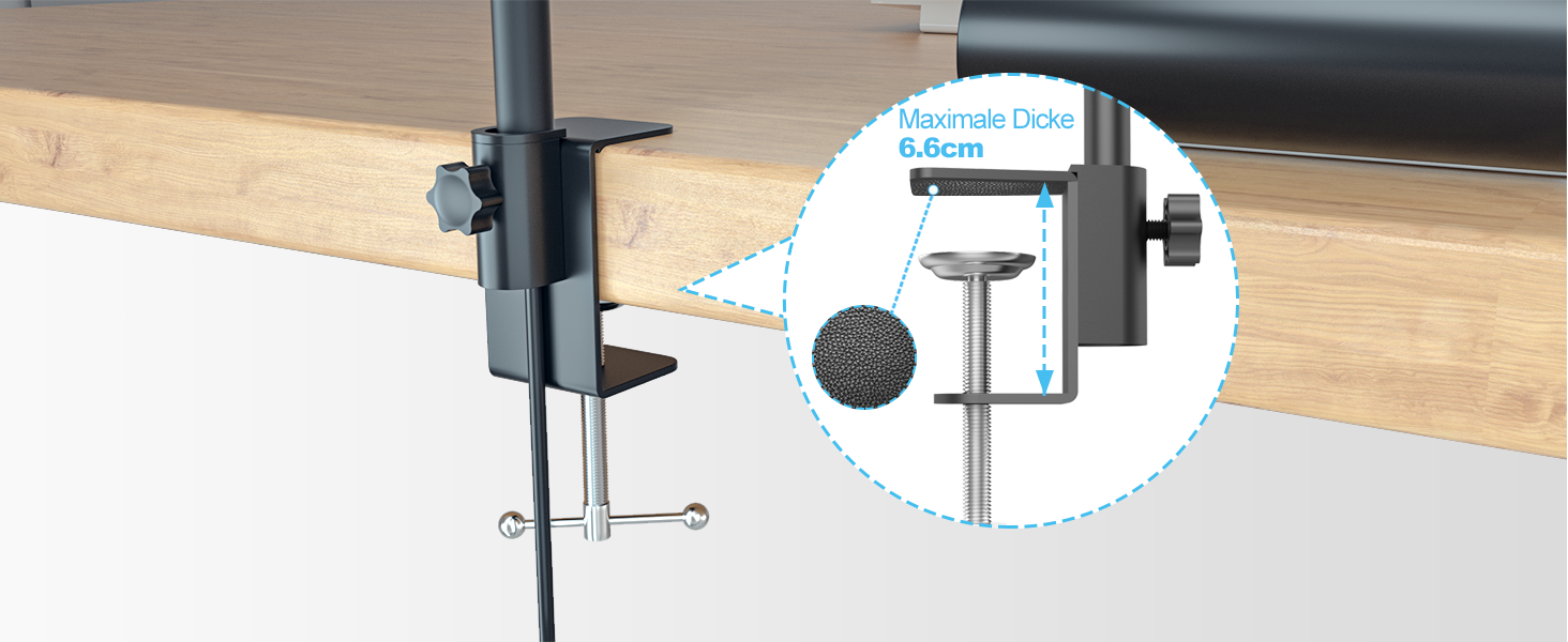 LED лампа настільна для офісу та дому, світло для монітора, 1400 люмен, регульована яскравість, кріплення на кліпсі, світильник для робочого місця, гнусий «лебединий шия», подвійний насадки, 5 режимів кольору та рівнів яскравості, білий колір (чорний, 64 см)