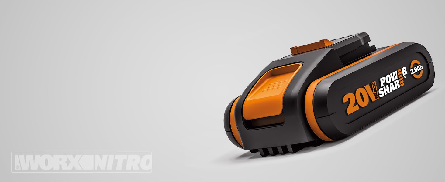 Електричний акумуляторний сучкоріз Worx NITRO WG330E.9 20В, безщітковий двигун, без акумулятора і зарядного, чорний/помаранчевий