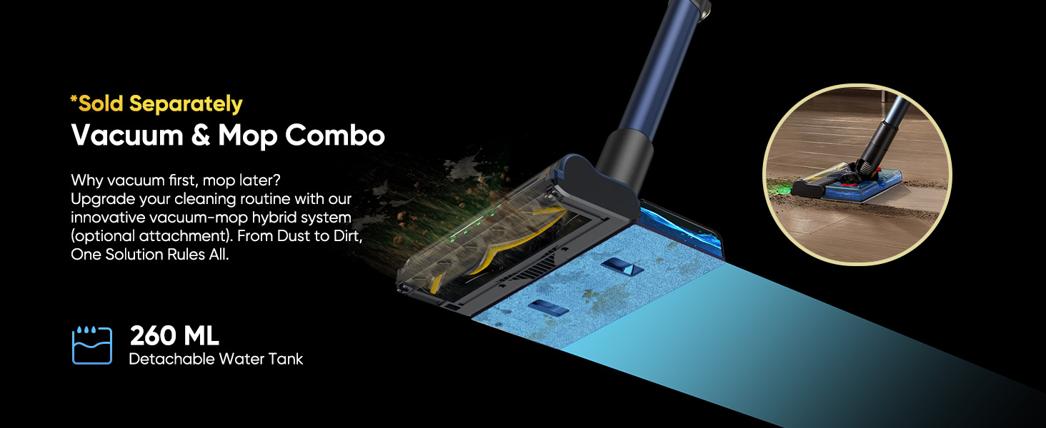 Бездротовий пилосос Vexilar V12: 50 хв роботи, 50 кПа, 450 Вт, LED-дисплей, зелене підсвічування, антизаплутувальна щітка. Ідеально для дому, авто, видалення шерсті тварин.