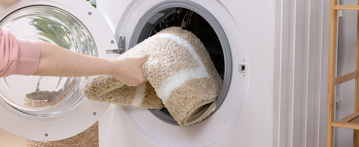 Килимок для ванної кімнати SHACOS: неслизький, м'який, швидковисихаючий, 50x80 см, бежевий